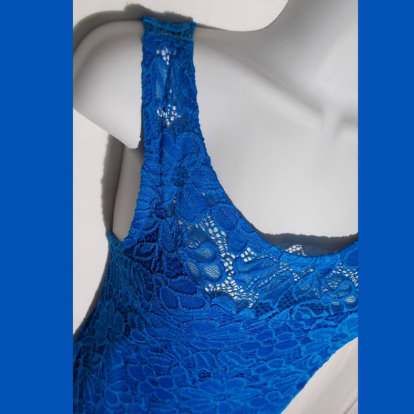 Ann Miller Blue Sleeveless Form Fitting Dress NWT🤩 - Picture 2 of 11